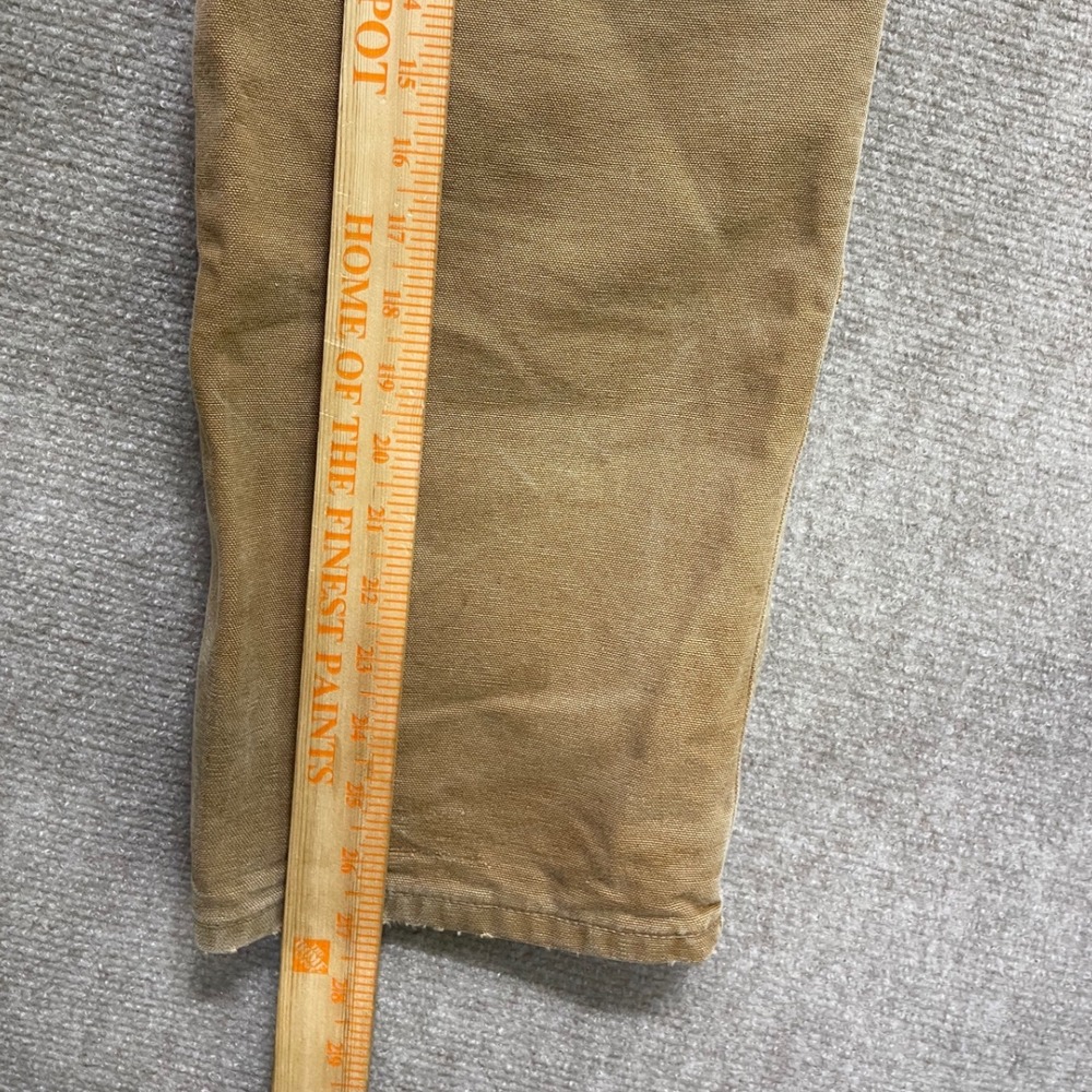 Carhartt Double Knee Pants Made In USA  B01 BRN Size 34x30 Union Made Distressed - Picture 8 of 9